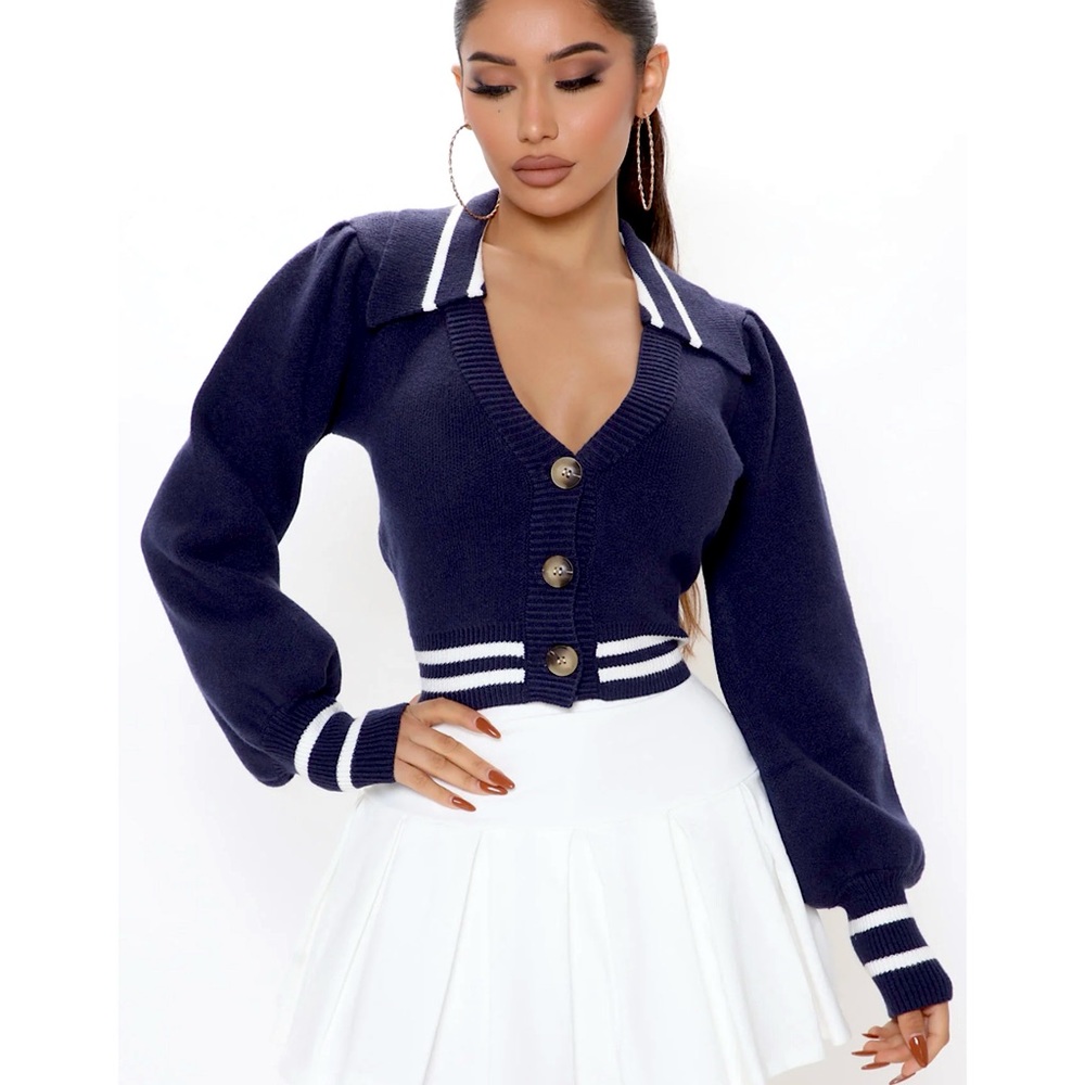 RARE!!! NWT Fashion Nova Perfect Attendance Vintage Sweater Cardigan